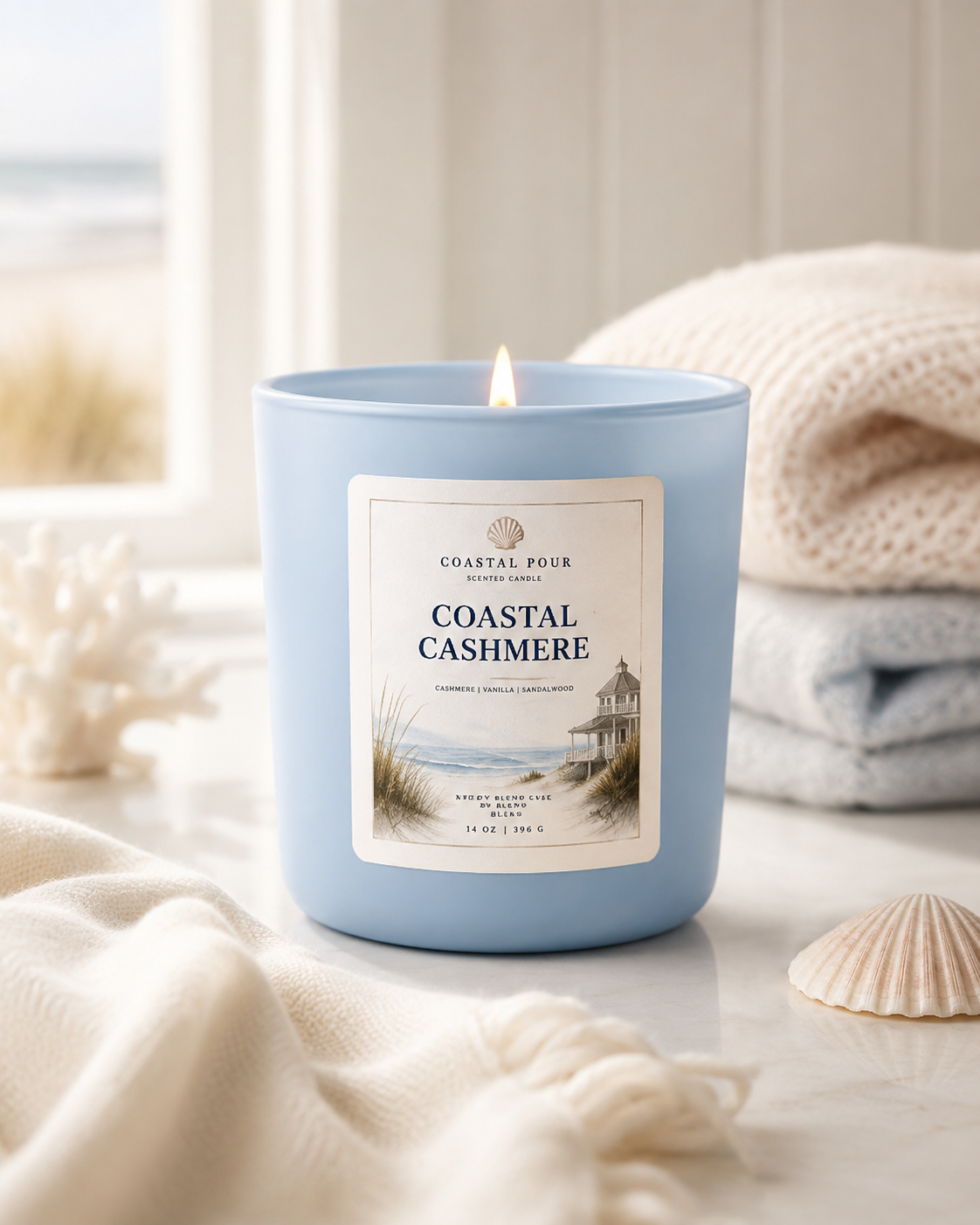 Coastal Cashmere 12 Oz Candle