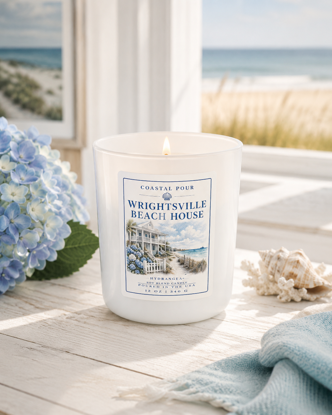 Wrightsville Beach House 12 Oz Candle