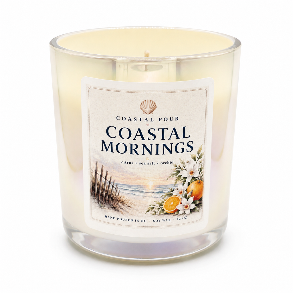 Coastal Mornings 12 Oz Candle